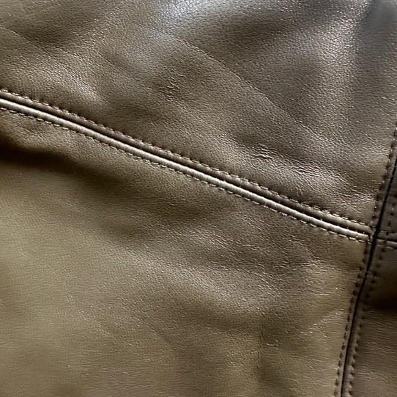 Topshop green leather pants - Picture 4 of 6